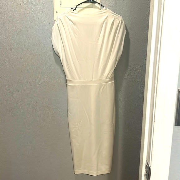 Express Dresses & Skirts - Express cream mock neck midi dress